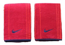 Nike Striped Jacquard Towel 2 Pack Large Gym Red/Challenge Red/Midnight Navy