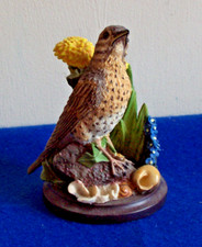 Beautiful Song Thrush Sculpture created by Andy Pearce, Country Birds Collection