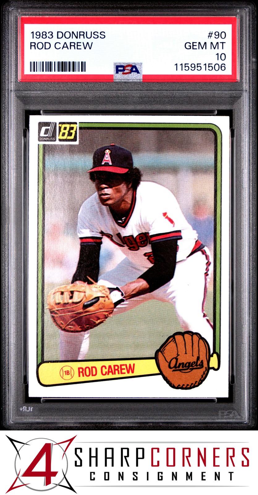 1983 DONRUSS #90 ROD CAREW ANGELS HOF PSA 10
