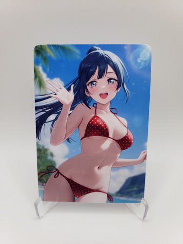 Full Art Anime Trading Card Glossy Art DIY Otaku Waifu ACEO