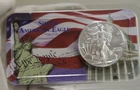 2016 US Silver Eagle $1 Nice Unc/Littleton Flag Case