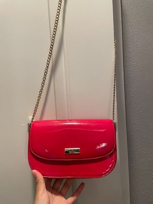 Kate Spade Krista Ruby Red Patent Chain Crossbody Bag