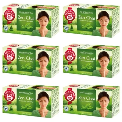 TEEKANNE - Zen-Chai Green Tea - Grüner Tee mit Zitronen&Mango - 6 x 20 Teebeutel - Bild 1 von 4
