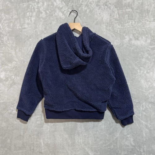 Polo Ralph Lauren Sherpa Logo Zip Up Hoodie Girl's Large 12-14 Hooded Embroider - Picture 2 of 7