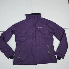 Columbia Women XL Purple Omni-Heat Thermal Insulated No Hood Ski Jacket