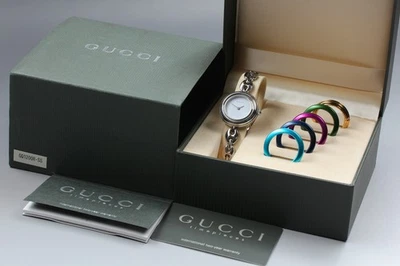 Vintage Gucci Change Bezel 11/12.2L 6 Colors Women's Quartz Watch 26mm 1984377 - Image 1 of 4