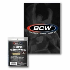 Sealed Case 10000 BCW THICK Card Soft Penny Sleeves - 100 Packs of 100 FREE SHIP