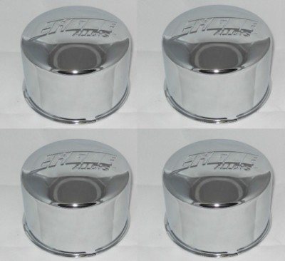 #ad 4 EAGLE ALLOYS WHEEL RIM CENTER CAP 3127 CHROME STEEL 4.25quot; BORE 2.75quot; TALL $59.95