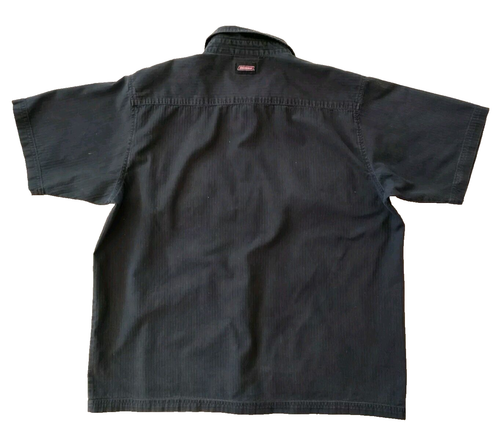 Genuine Dickies Men's XL Blue Short Sleeve Button Up Shirt Heavy Cotton Workwear - Picture 5 of 10