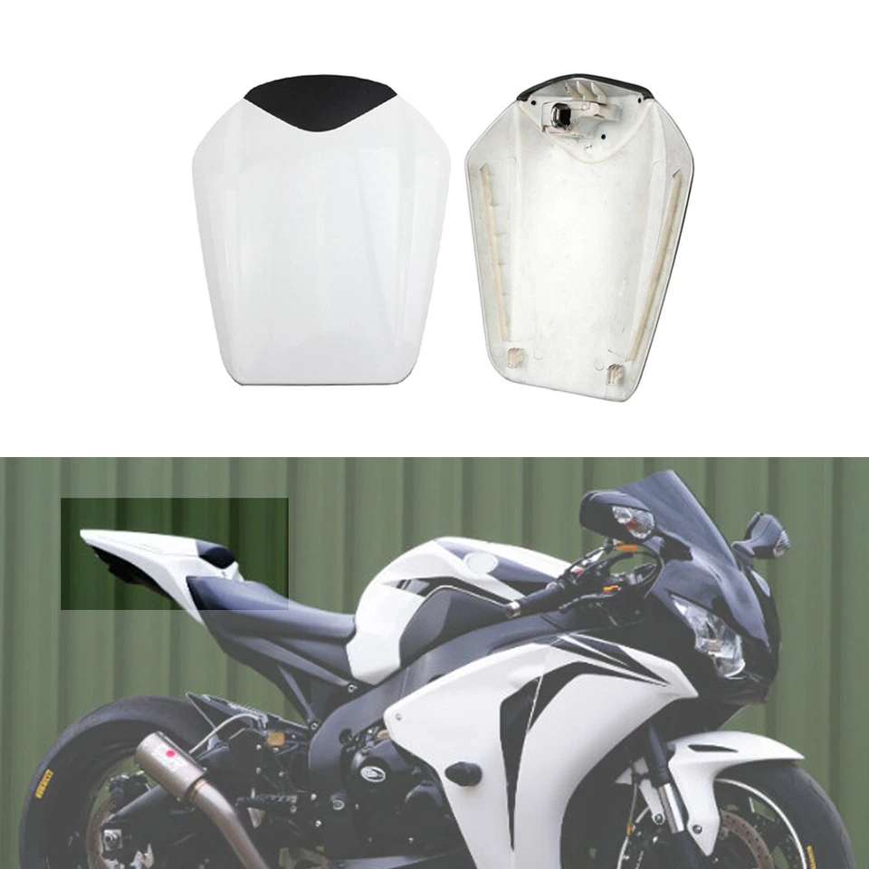 Cubierta de asiento trasero blanca ABS para Honda CBR1000RR 2008 09 10 11 12 13 14 2016 Foto 3 de 4