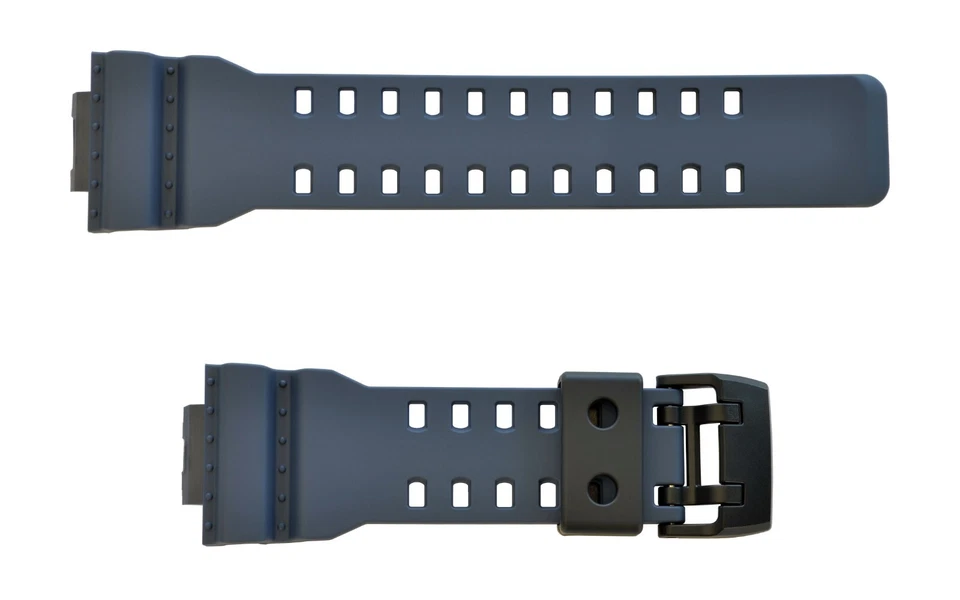 Casio G-Shock GA-700CA-2A Watch Band & Dark Blue Bezel Top & Bottom Rubber Set - Image 3 of 4