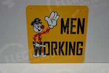 Reddy Kilowatt MEN WORKING DIE CUT SUPER AWESOME HEAVY-THICK ELECTRICIAN GIFT