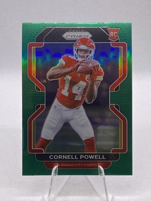 2021 Panini Prizm - [Base] - Green Prizm #370 - Cornell Powell RC