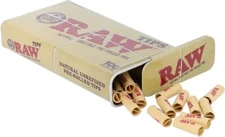 RAW PRE-ROLLED TIPS Filter Tips 100 Count Tin Case *Great Price* *USA Shipped!*