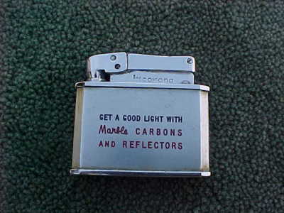 Vintage Corona advertising Marble Carbons & Reflectors Cigarette Lighter