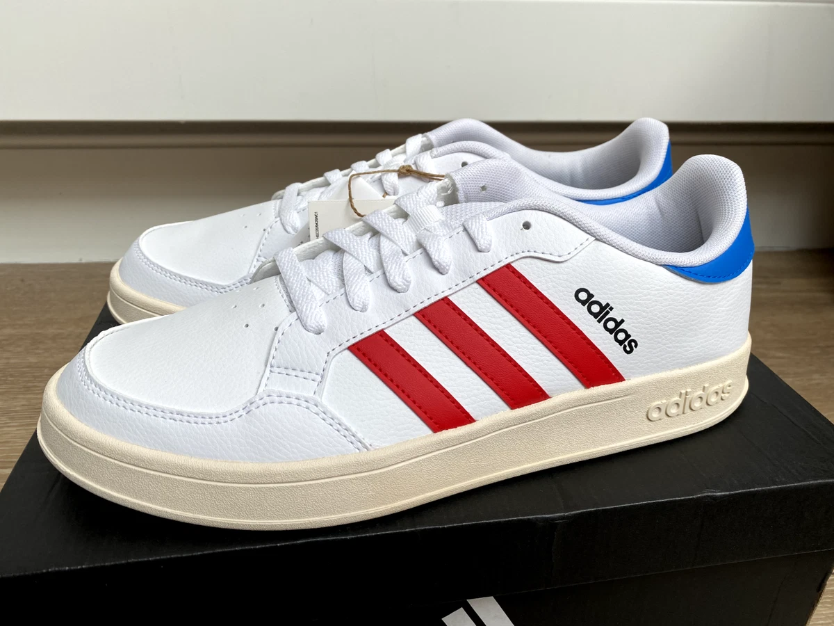MENS NEW ADIDAS BREAKNET COURT LIFESTYLE TRAINERS UK 11. WHITE