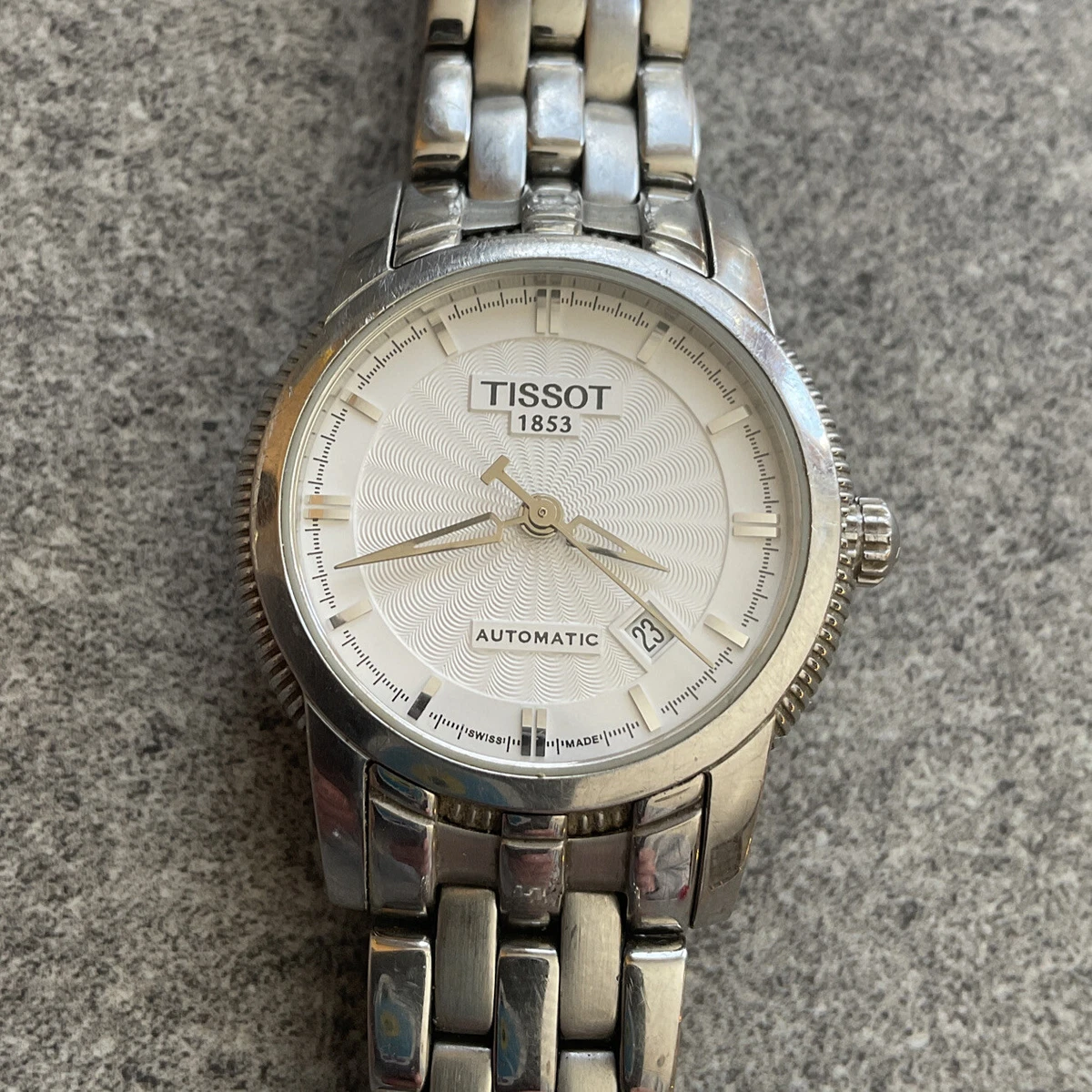 Tissot silver tone automatic clearance watch