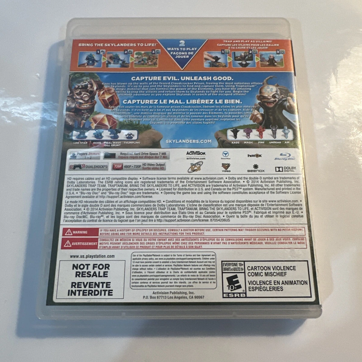 Skylanders trap team best sale ps3