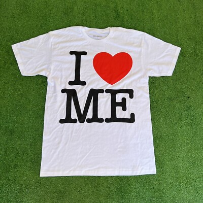 IDGAFOS Dillon Francis + PizzaSlime Medium White Shirt  I love Me 