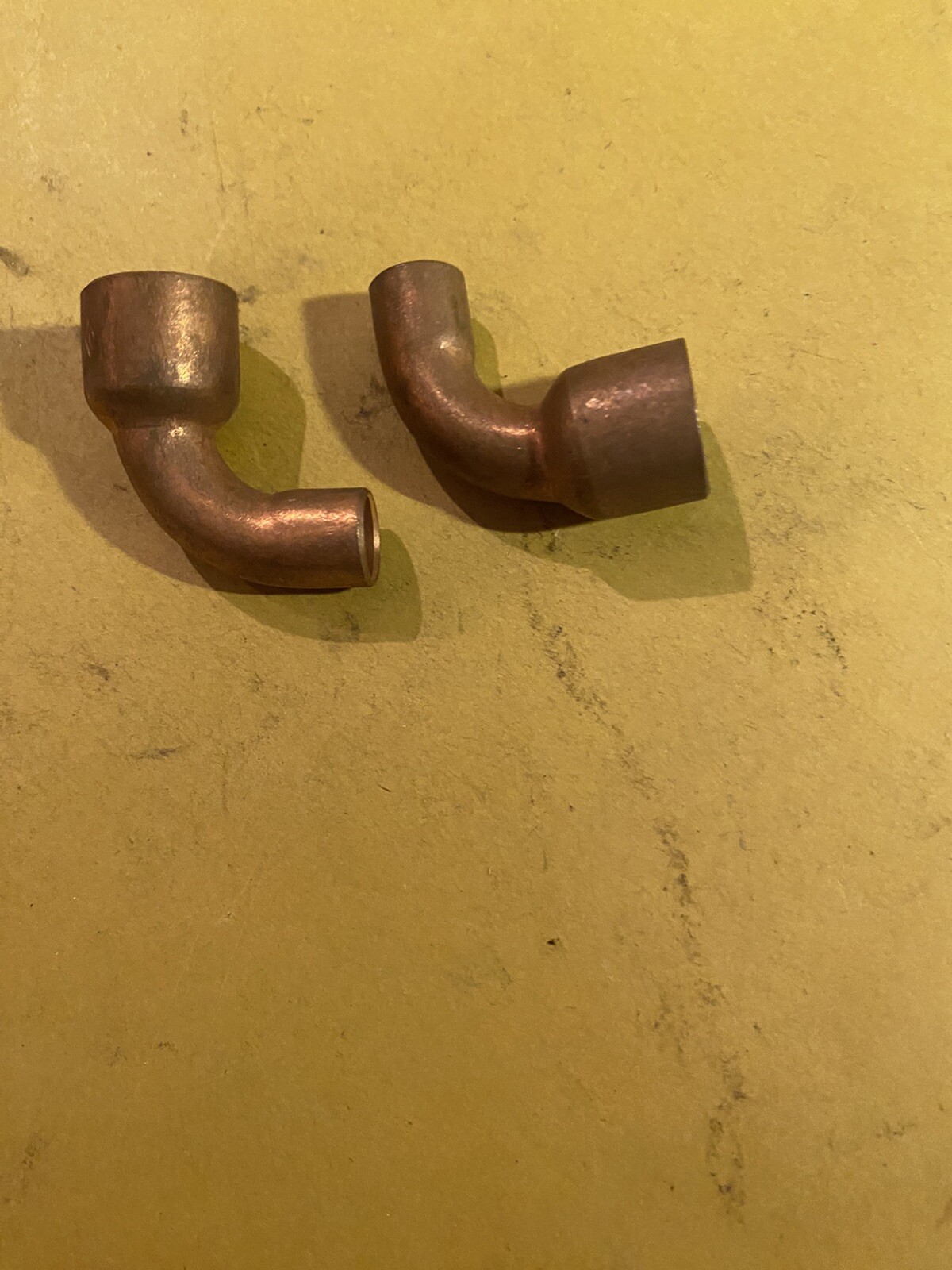 4 Pc 1/2” X 1/4” I’d ( Tubing)Copper 90* Elbow Fitting SOLDER PLUMBING SWEAT
