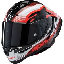 Supertech R10 Helmet - Team - Black/Carbon Red/Gloss White - LG 8200224-1352-L