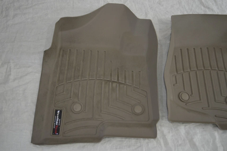 Cadillac Escalade 2013 Weather Tech revestimiento de piso HP primera fila marrón Foto 2 de 4