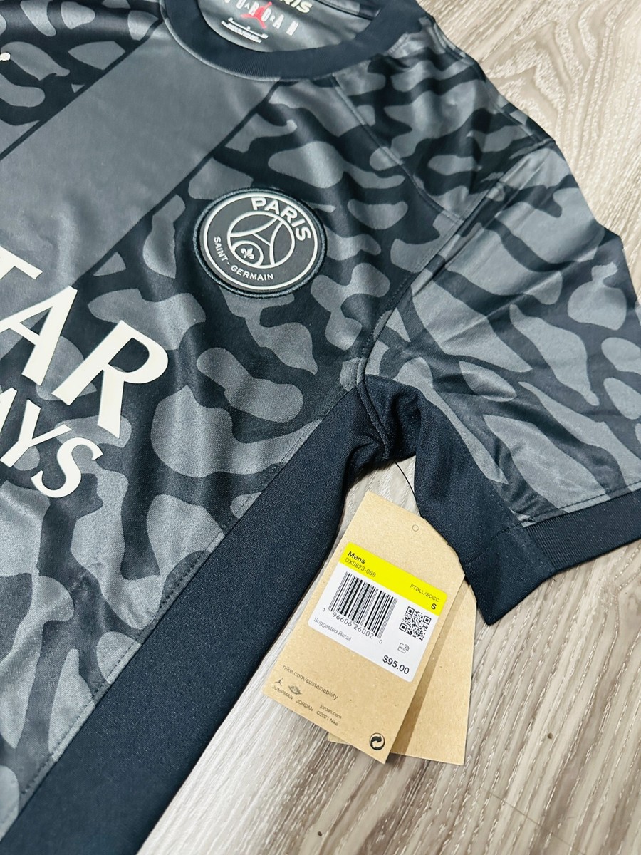 JORDAN PARIS SAINT GERMAIN THIRD JERSEY 23/24 BLACK/GRAY JORDAN PARIS SAINT GERMAIN THIRD JERSEY 23/24 BLACK/GRAY