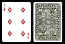 1 x playing card Theory11 High Victorian - 6 of Diamonds ZT 39