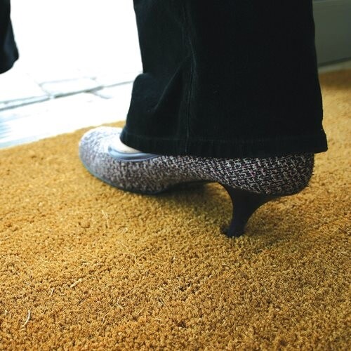 Heavy Duty Entrance Door Matting Indoor / Outdoor Coconut Coir Cut