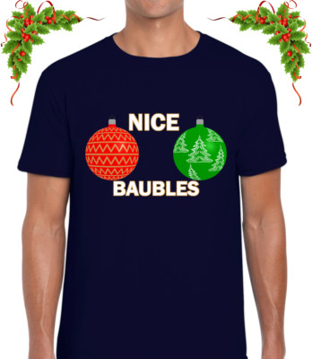 SCHÖNES KUBLES WEIHNACHTEN HERREN T-SHIRT T-SHIRT LUSTIGER WITZ UNHÖFLICHES DESIGN WEIHNACHTEN FESTLICHES TOP