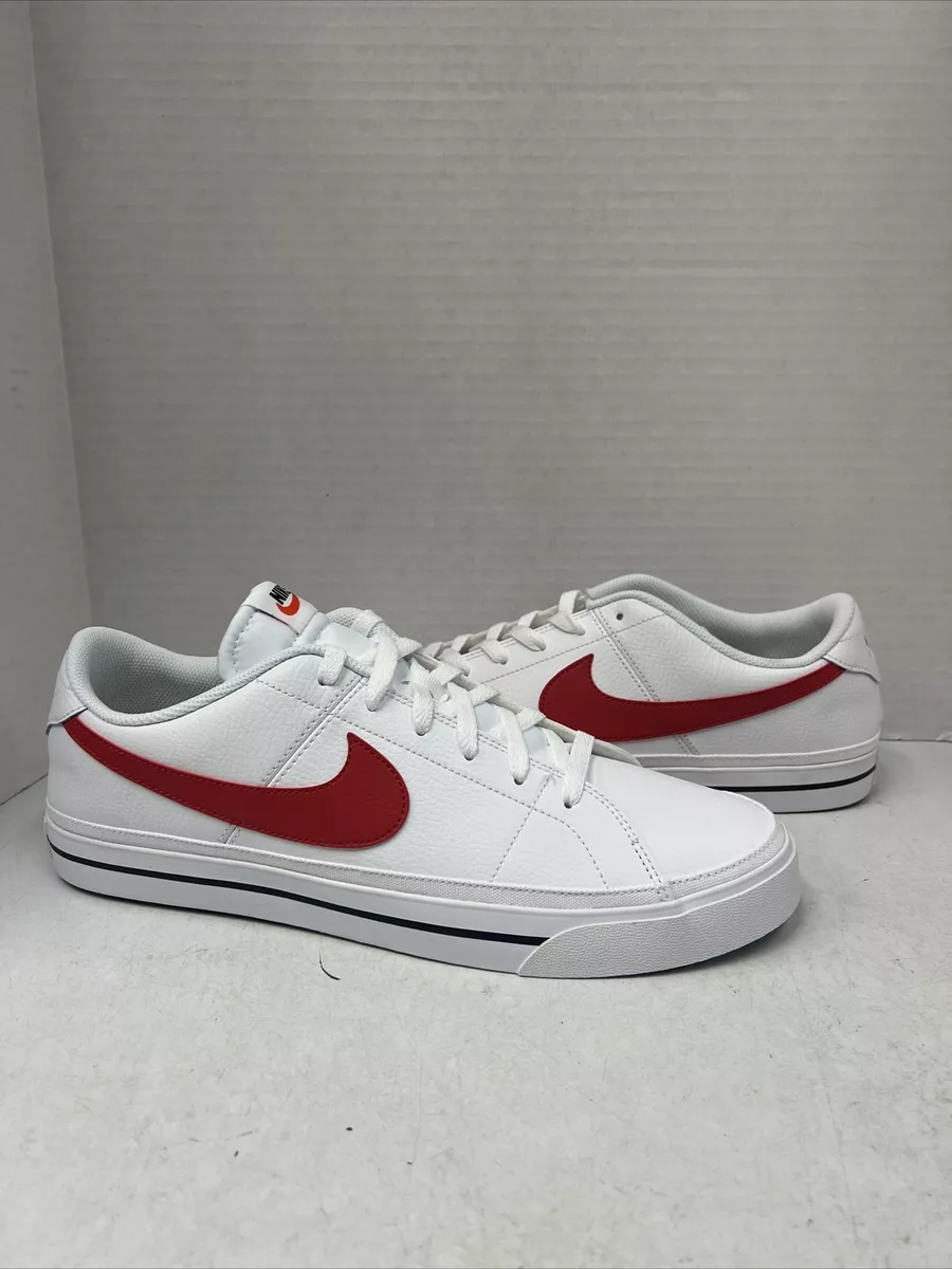 Nike Court Legacy White Univeristy Red 2021 Size 13 Brand New CU4150 105