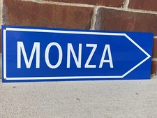 Monza Formula One F1 racing garage sign Porsche mercedes Ferrari Renault Mclaren