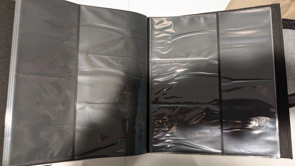 Álbum de fotos costurado em relevo com moldura de colagem 5-up - Marfim não usado - Imagem 3 de 4