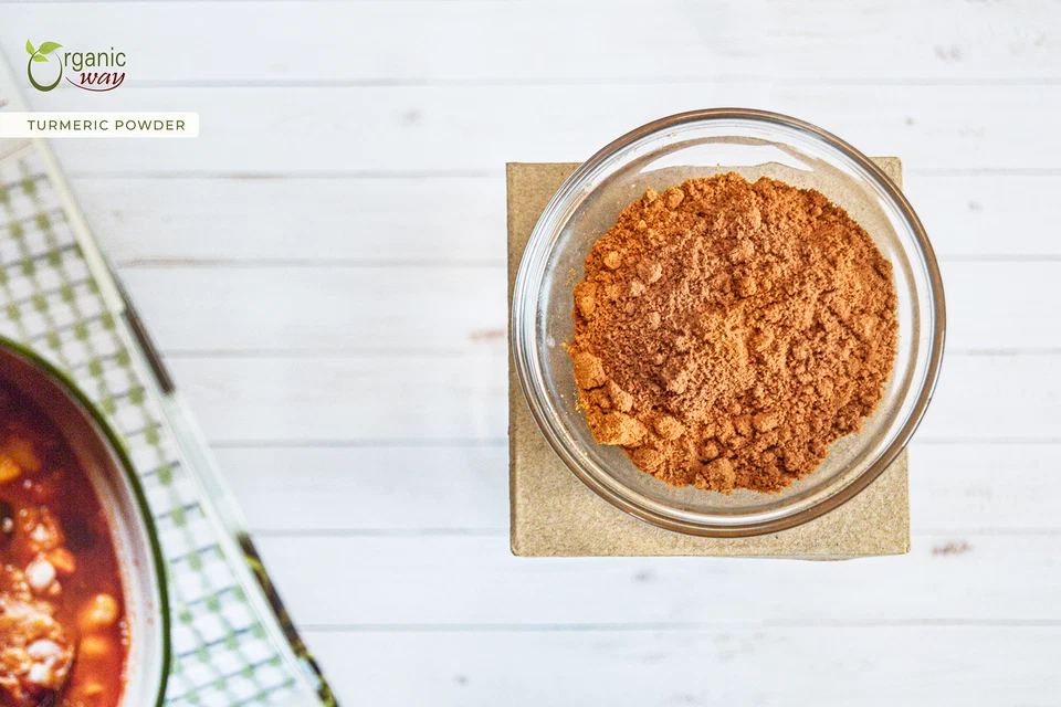 Polvo de raíz de cúrcuma/haldi Organic Way - orgánico, kosher y certificado por el USDA Foto 2 de 4