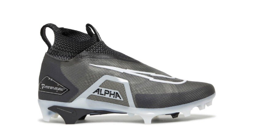 Nike Alpha Menace Elite 3 Detachable Football Cleats Mens 12.5 Black White Nike Alpha Menace Elite 3 - Black – www.SportsTakeoff.com main image 4