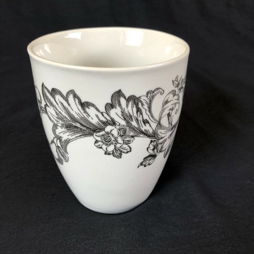 Royal Norfolk Greenbrier International, Inc. Coffee Mugs Black Toile Print 4 - Picture 3 of 7