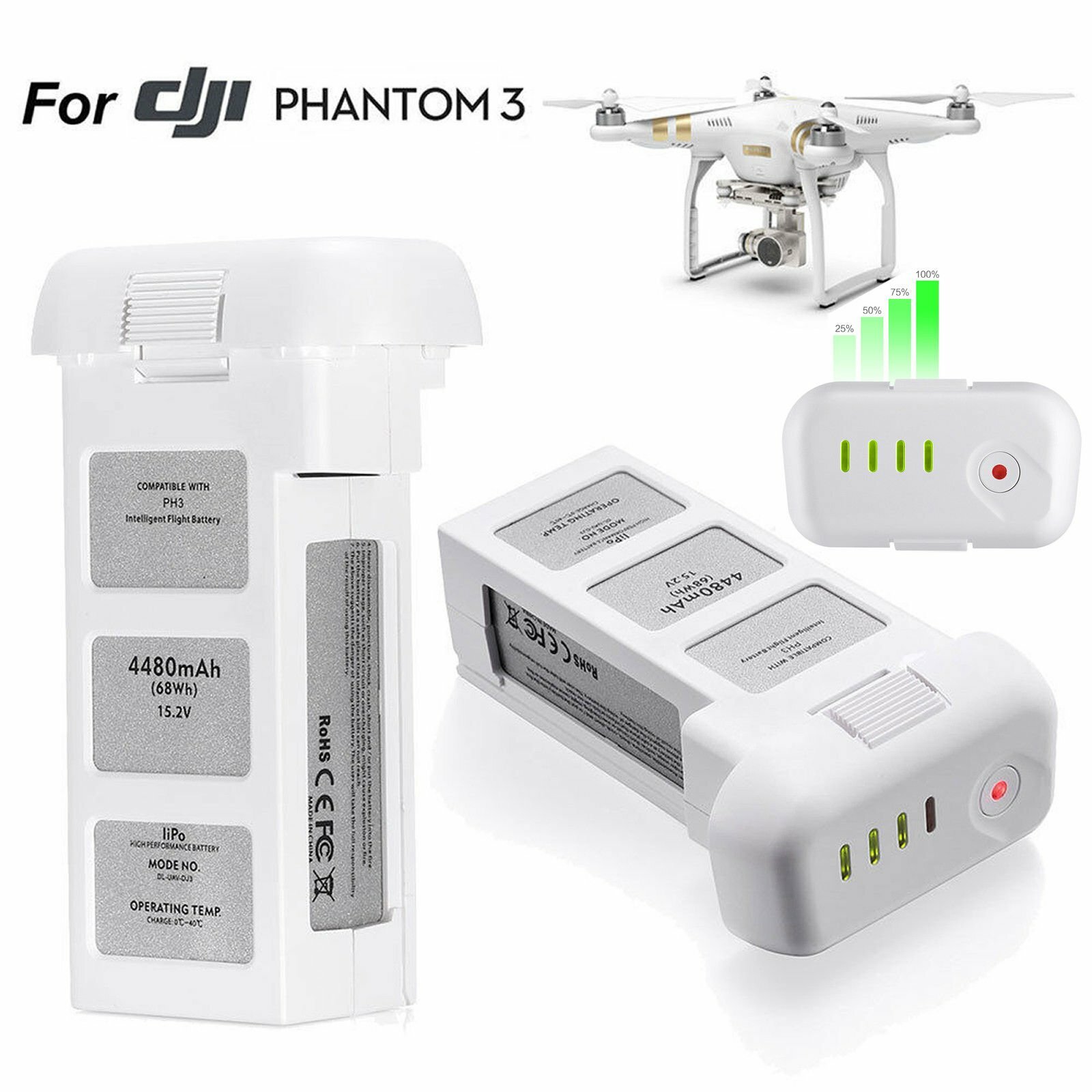 dji phantom 3 battery ebay
