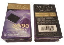 2x Lot VHS-C Pro High Grade Camcorder Videocassette 30/90 Min Radioshack 44-470