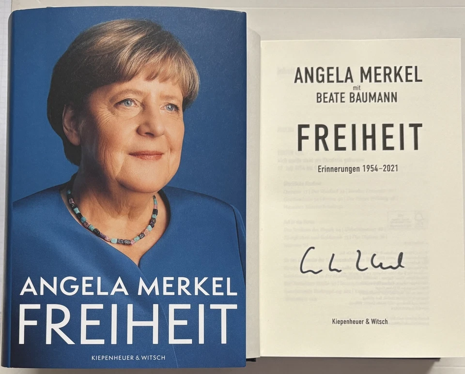 Angela Merkel signiert Buch Freiheit Unterschrift Signed Autogramm Original - Bild 2 von 4
