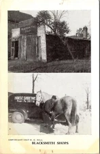 Flint, MI Michigan Blacksmith Shops 1947 Vintage Postcard L362