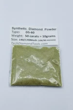 Lapidary Grinding Diamond Powder 325 to 50 Grit Mesh Weight 50 Carats - 10 Gram