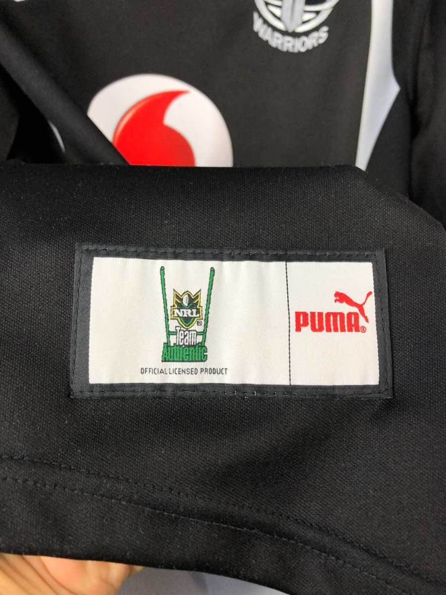 Vintage PUMA New Zealand Warriors NRL Rugby Team Mens Jersey