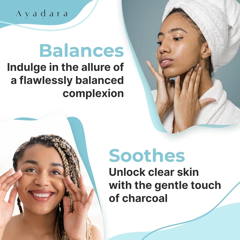 Ayadara Cystic Hormonal & Severe Acne Charcoal Face Wash with Sulfur, 425 Uses - Image 4 of 4