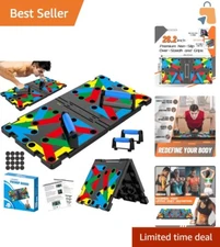 15 in 1 Solid Push Up Board for Home Workouts - Multi-Functional Fitness System