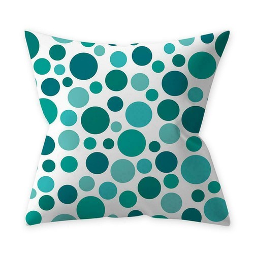 Home Decor Cushion Cover Teal Blue Series Throw Sofa Waist Pillow Case 18" - Picture 5 of 23