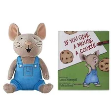 Kohl's Cares "If You Give a Mouse a Cookie" Plush Toy Stuffed Animal & Book NEW