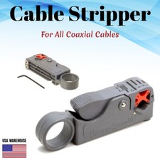 Coaxial Cable Stripper Tool RG6 RG11 RG58 RG59 Wire Jacket Cutter Coax Stripping