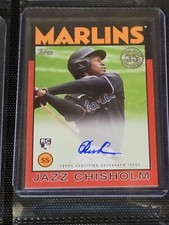 2021 Topps Jazz Chisholm 1986 RETRO RED AUTO /25 RC YANKEES