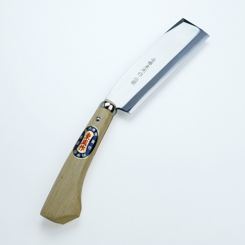 ”AZUMASYUSAKU” Shirogami Steel Polished Hachet 180mm Double Bevel with Case - Picture 2 of 8