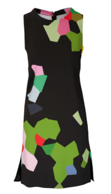 AKRIS Punto Kaleidoscope Black Multi Crepe S SZ 38 = US 6 - NWT RT $1,390.00+Tx